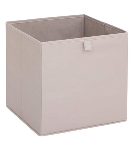 Lot de 6 boites de rangement LAURIA - L. 31 x l.31 x H. 31 cm - Beige