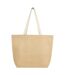 Tote bag juta 40 cm x 38 cm beige pâle / blanc Generic-2