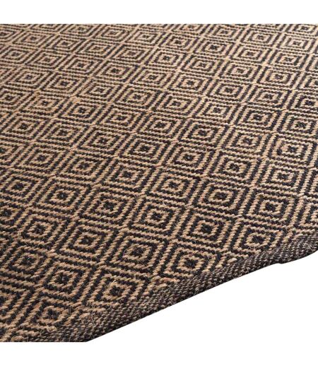 Tapis Déco en Jute Livio 120x170cm Noir