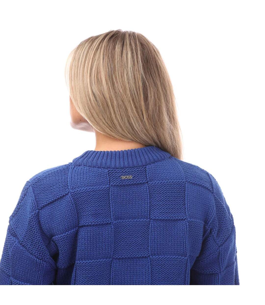 Sweat Fachecka Femme Bleu Boss-4