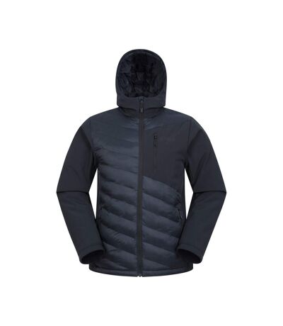 Doudoune matelassée agile hybrid pour hommes noir Mountain Warehouse