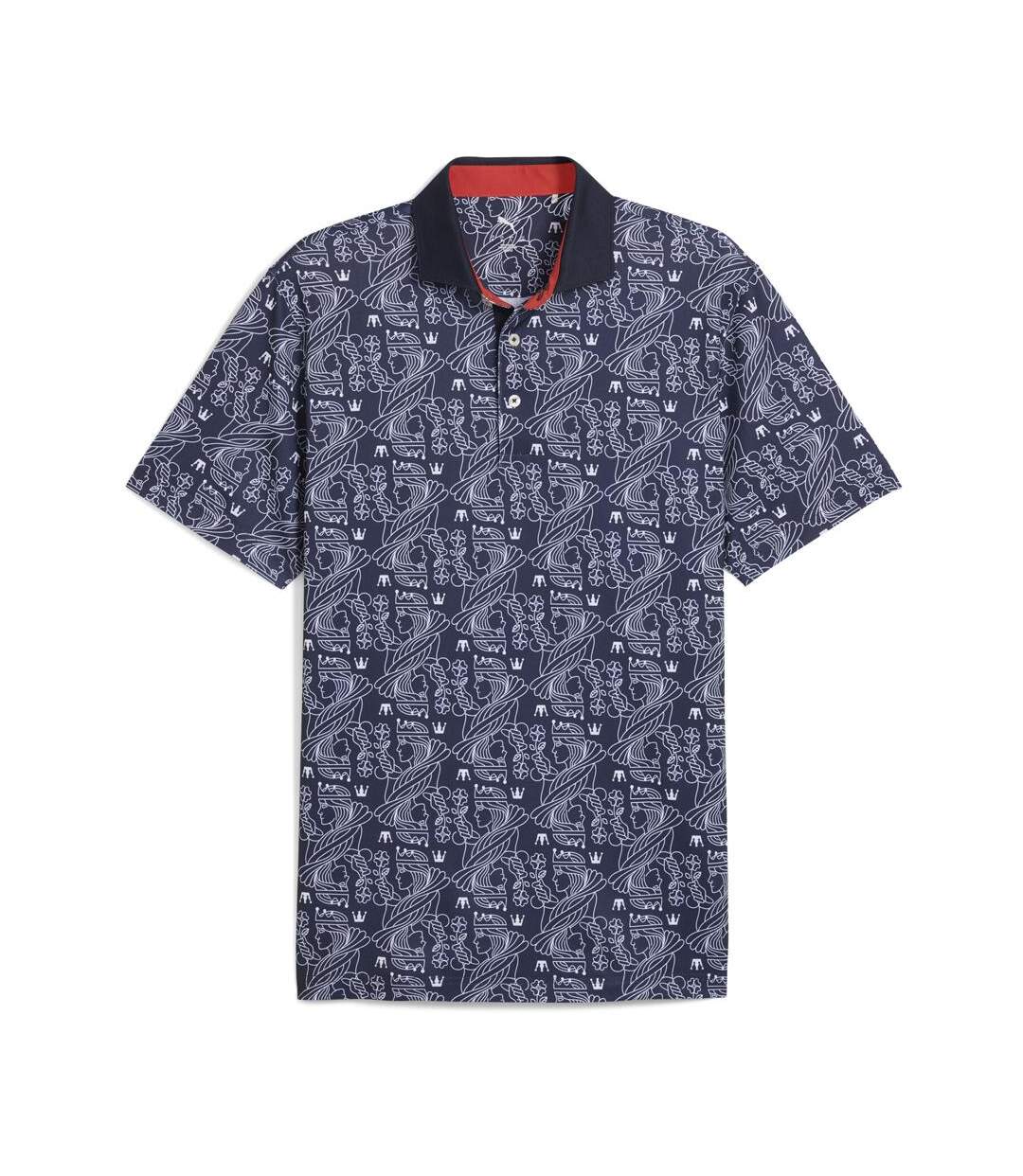 Polo marine homme puma pique royal-1