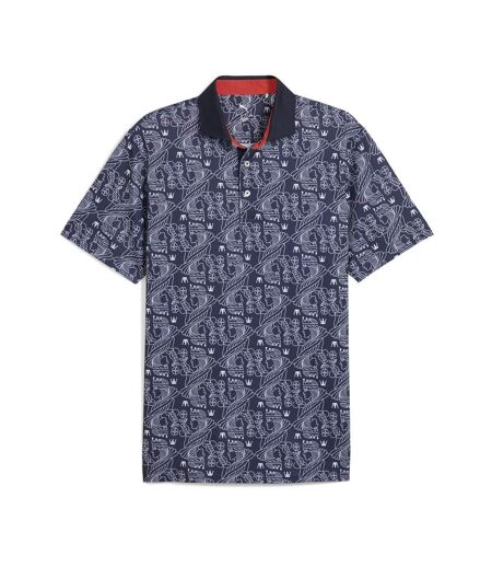 Polo marine homme puma pique royal