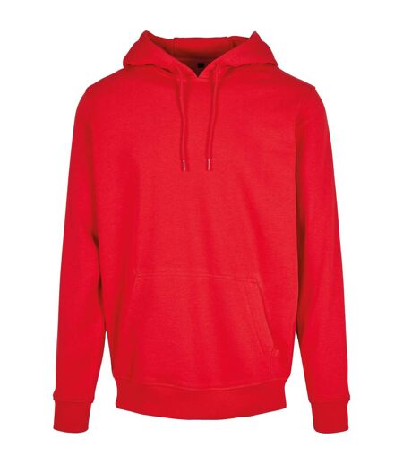 Build Your Brand Mens Heavy Pullover Hoodie (Red)