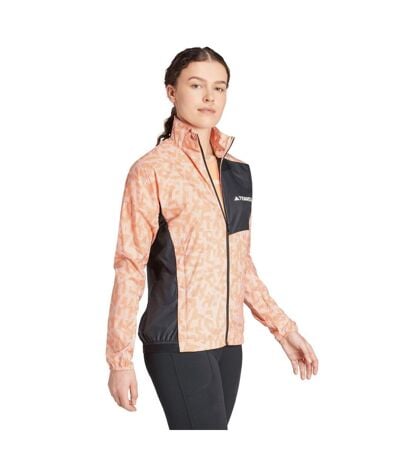 Veste Coupe-vent Terrex Trail Running Femme/ladies Ambre Noir Adidas