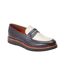 Mocassins penny sid homme marron / beige Base London-1