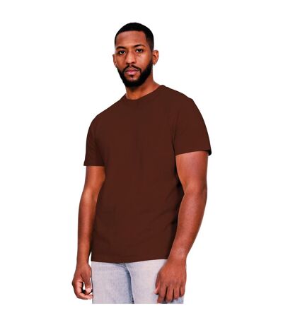 Casual Classics Mens Core Ringspun Cotton Slim T-Shirt (Chocolate)
