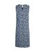 Womens/ladies adenea sea creatures jersey shift dress ocean blue Weird Fish-2