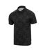 Mens All-over Print Lightweight Polo Shirt Black Grey Slazenger-3