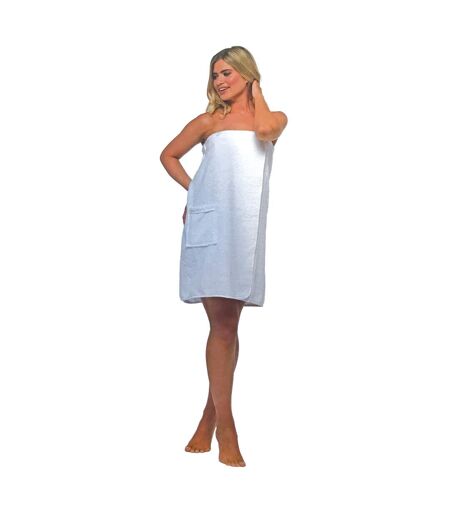 Enveloppe de serviette de bain spa en tissu éponge 100 % coton pour dames