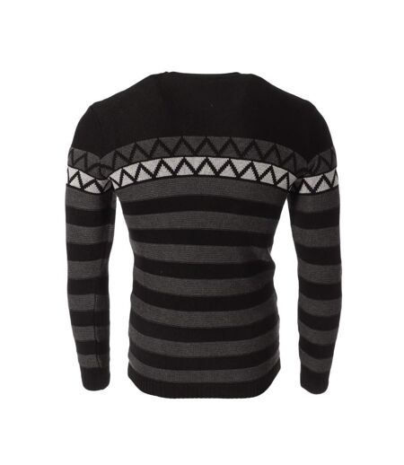 Pull Noir Homme Paname Brothers 2549 - S