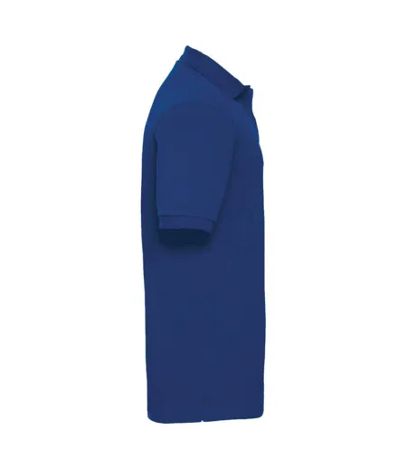 Polo À Manches Courtes Hommes Bleu Foncé Russell
