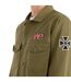 Mens slayer military overshirt khaki green Amplified