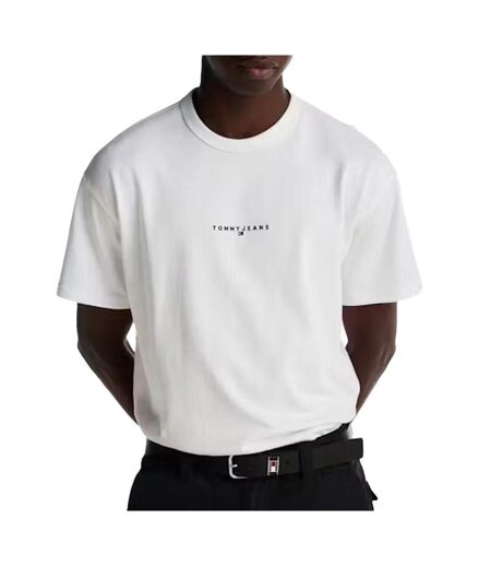 T-Shirt blanc homme tommy hilfiger linear0