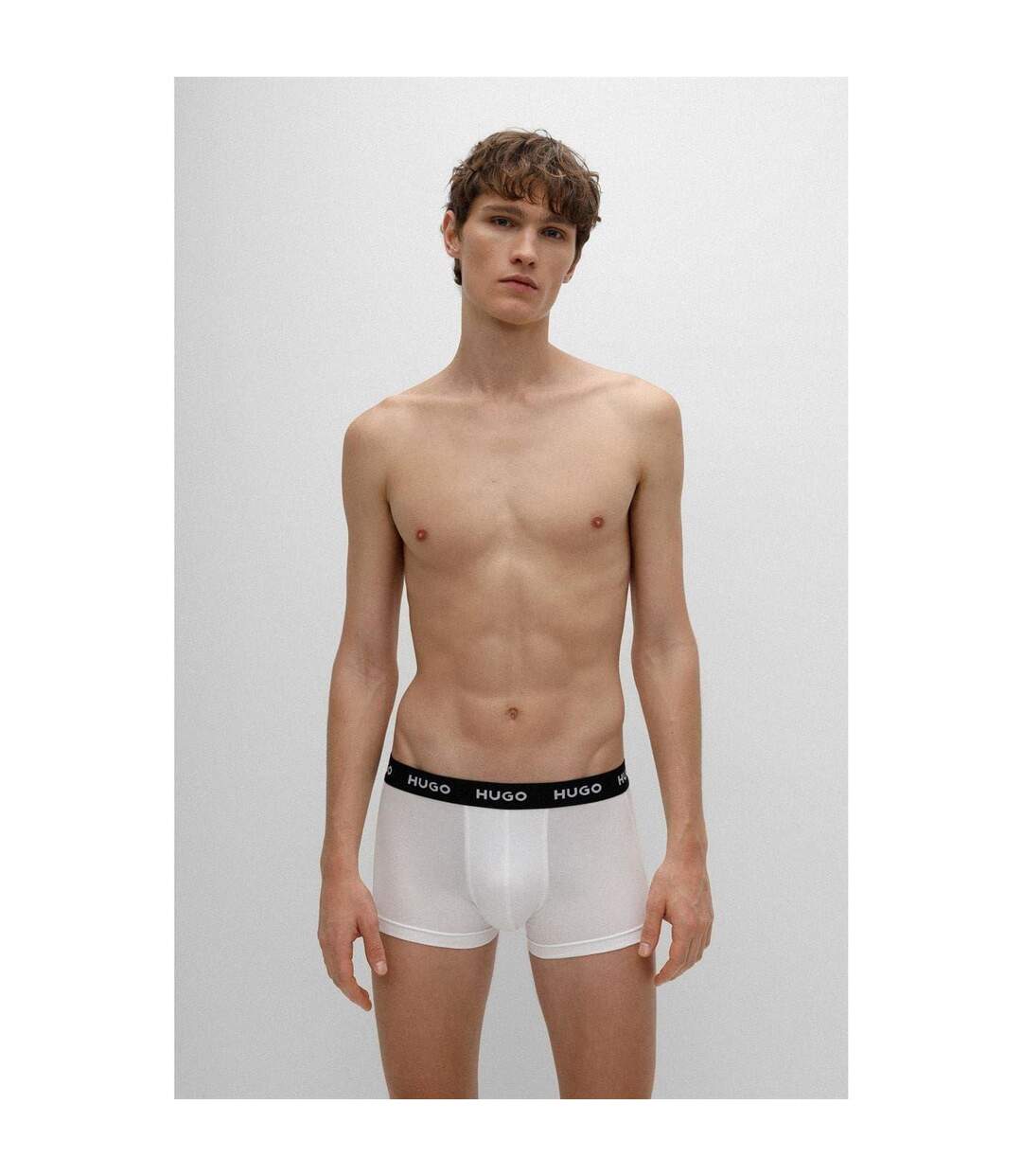 Lot De 3  Boxers Homme Blanc Hugo-2