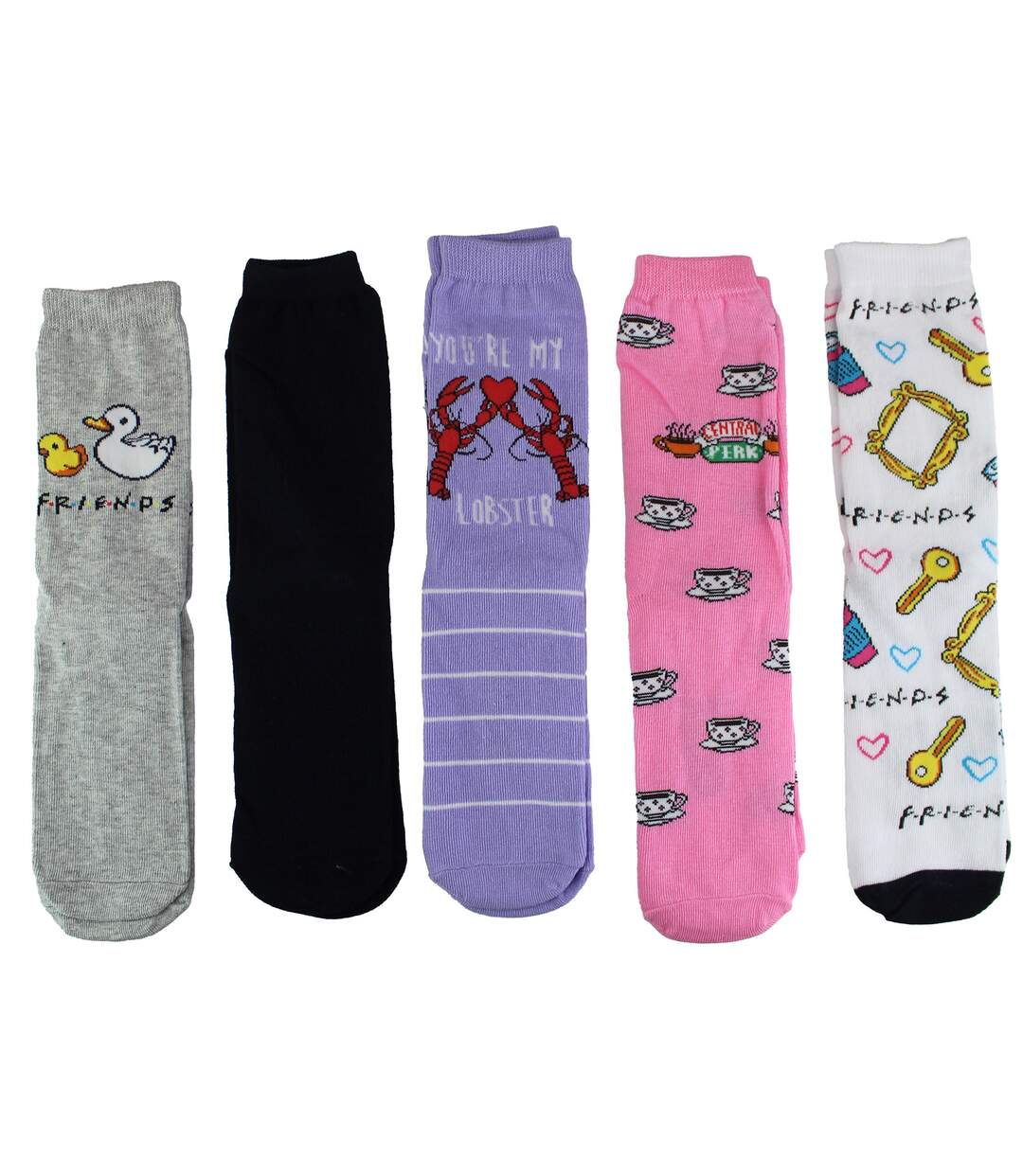 Ladies 5 Pairs of Funny Novelty Friends Socks | Gifts for Friendship Day-4