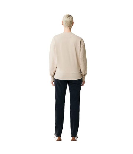 Unisex adult kruger recycled cotton crew neck relaxed fit sweatshirt desert Iqoniq