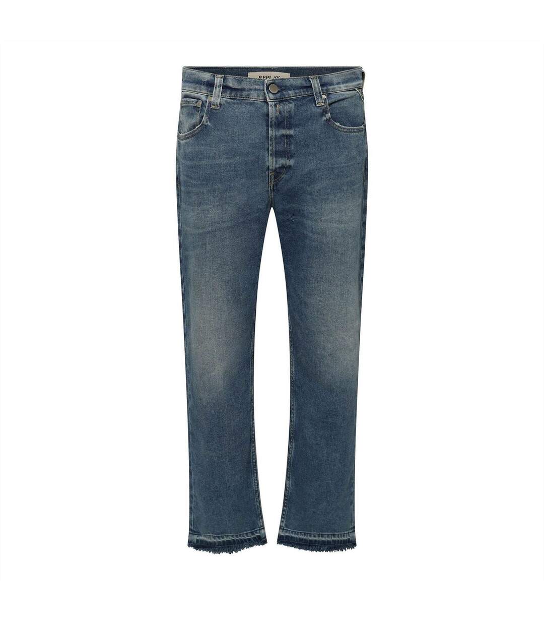 Womens/ladies Straight Jeans Blue Replay-1