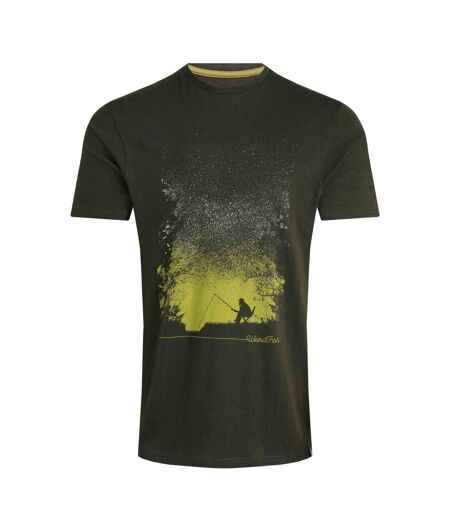 T-shirt dark sky homme vert kaki Weird Fish