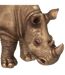 Statuette Déco Rhinocéros 86cm Or-2