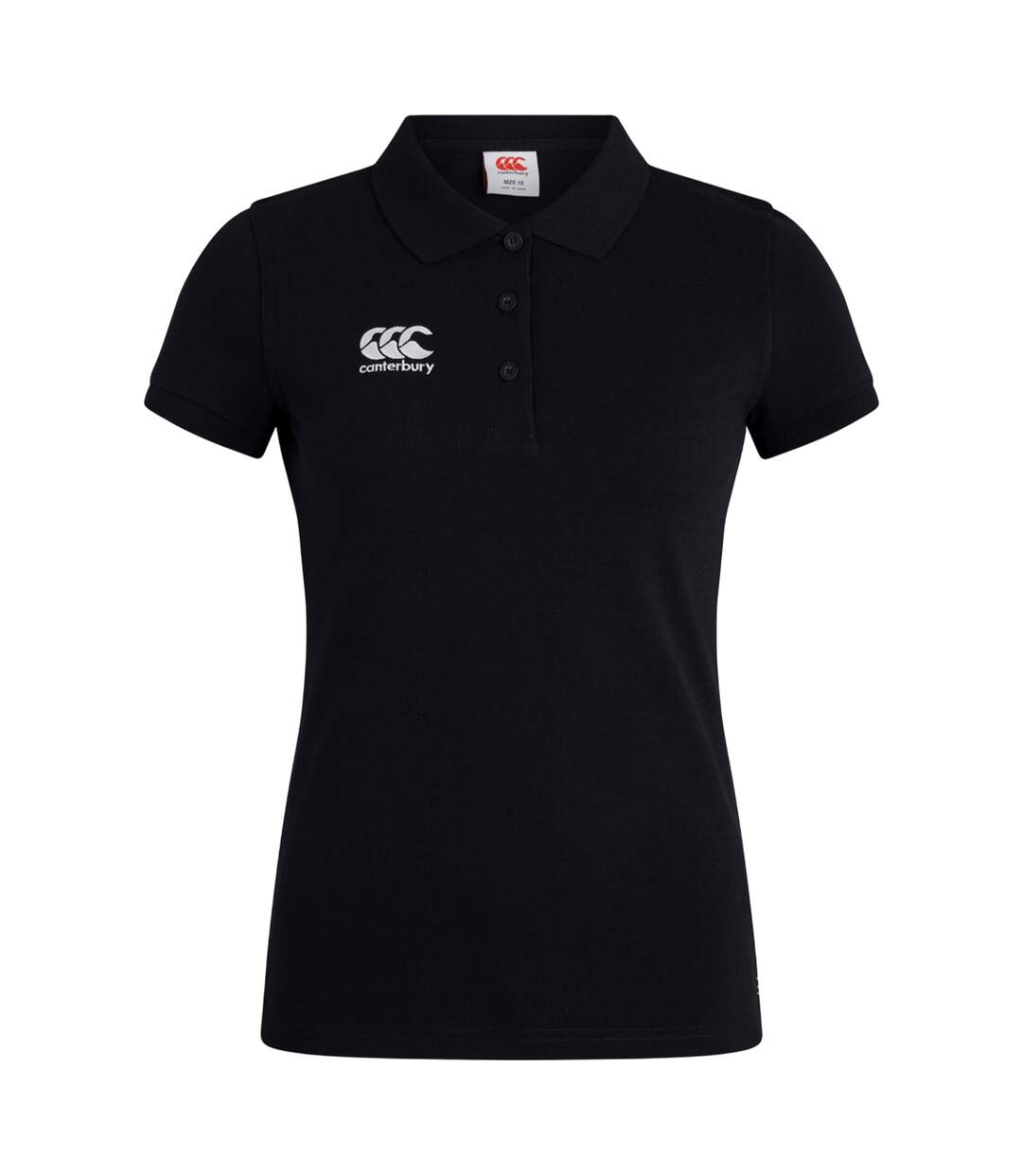 Womens/ladies Waimak Polo Shirt Black Canterbury-2
