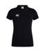 Womens/ladies Waimak Polo Shirt Black Canterbury-2