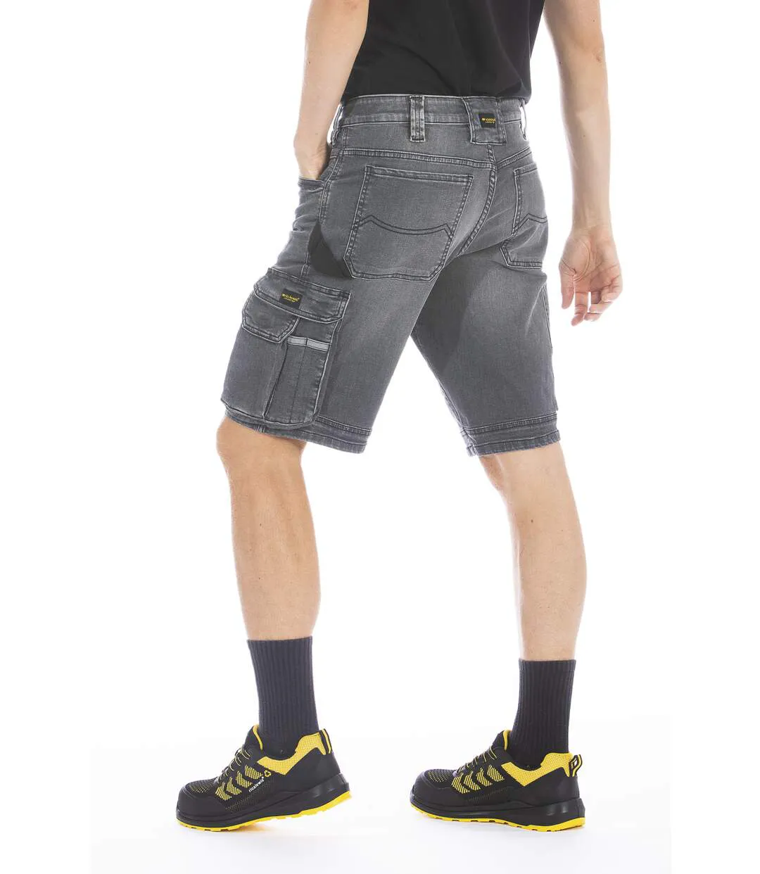 Bermuda de travail en denim stretch SUNJOBG-4