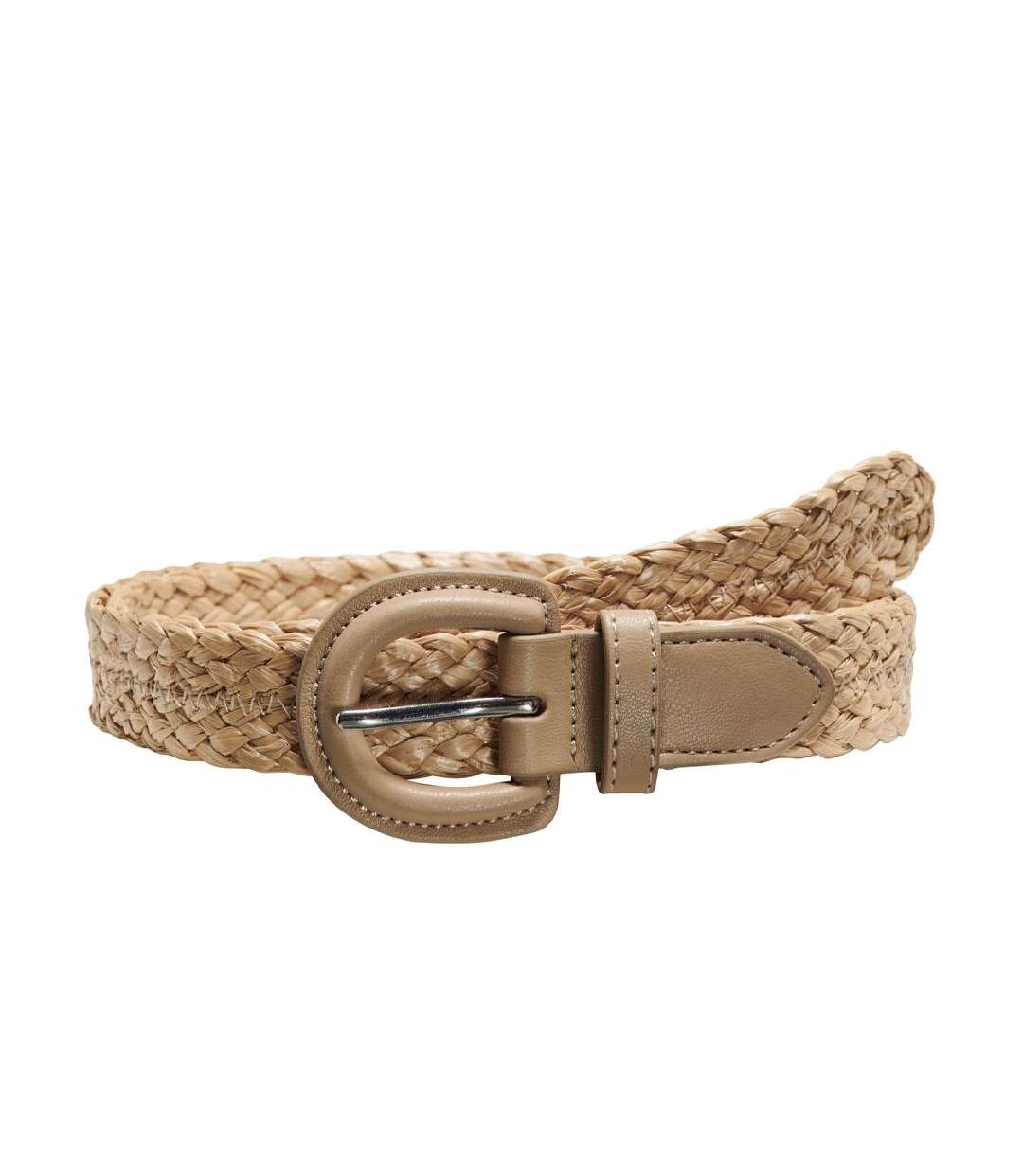 Ceinture en paille beige femme only 15313281-1