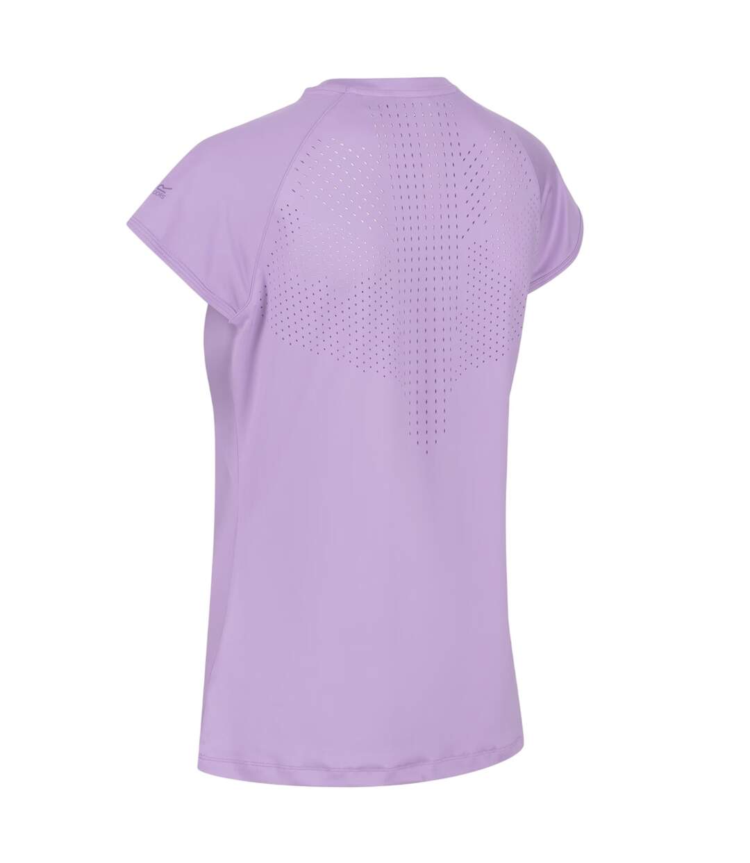 T-shirt Uni Manches Courtes Motif/style Perforé Luaza Femme Lilas Pastel Regatta-4