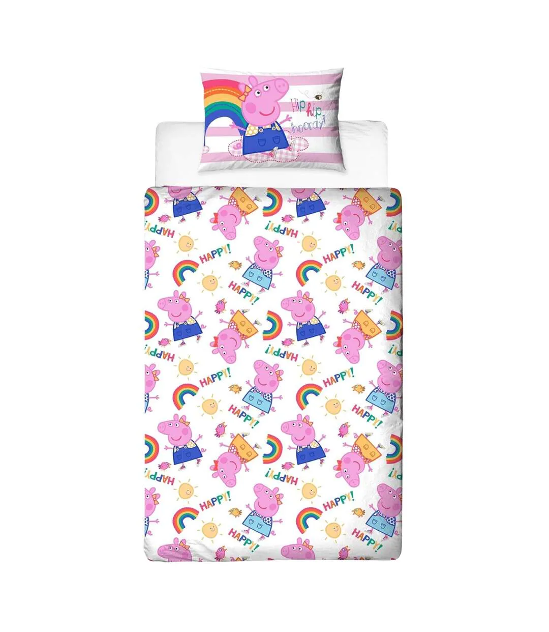 I´m Just So Happy Reversible Duvet Set Multicoloured Peppa Pig-3
