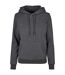 Sweat À Capuche Basic Femme Charbon Build Your Brand-1