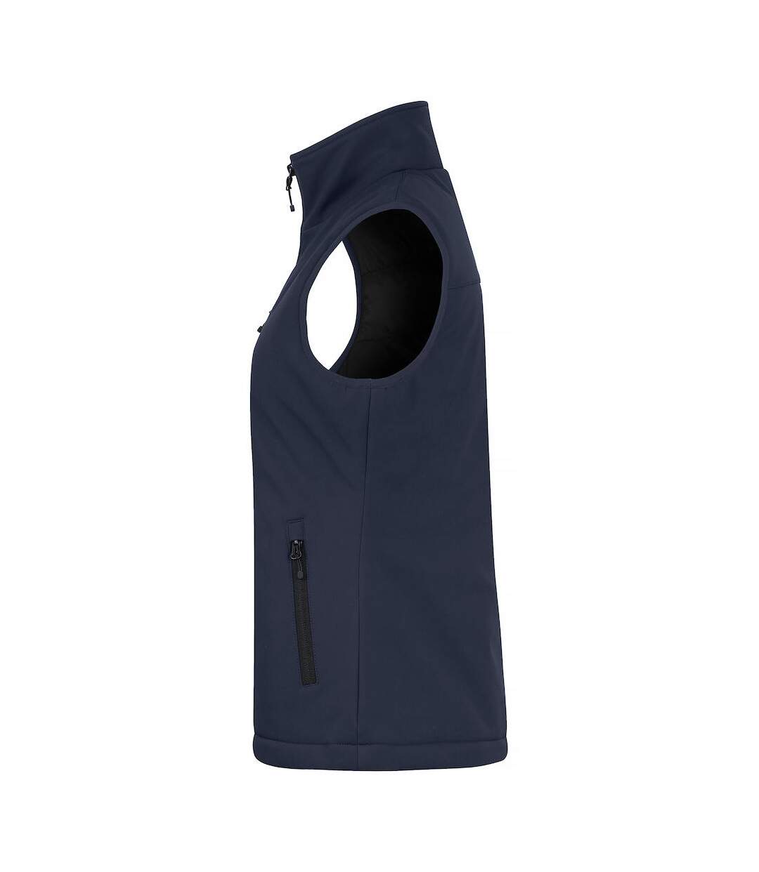 Womens/ladies softshell panels gilet dark navy Clique-3