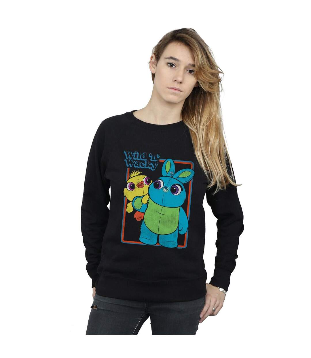 Disney Sweat Womens/Ladies Toy Story 4 Duck And Bunny Wild And Wacky Sweatshirt (Noir) - UTBI42052-2
