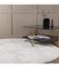 Tapis Rond Uni Blanca 200cm Blanc-3
