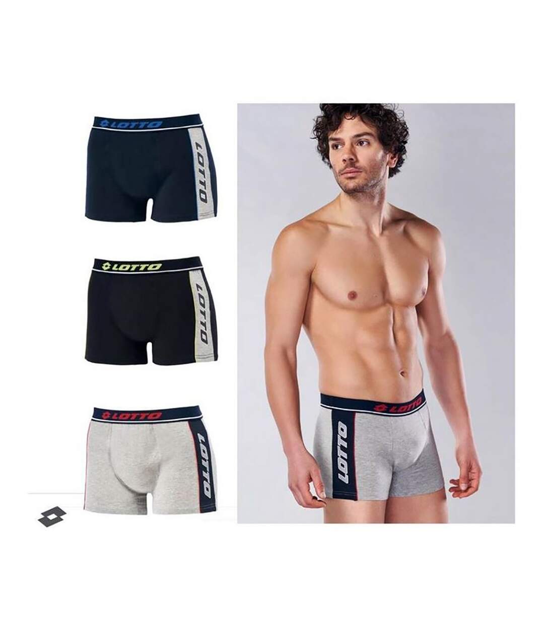 Boxer homme LOTTO Pack de 6 Boxers 0518-3