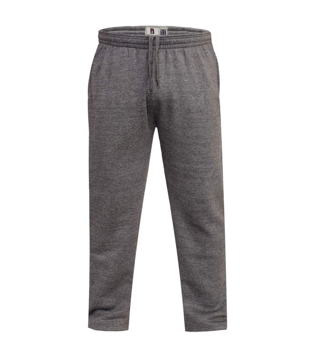 Duke Mens Kingsize Albert Open Hem Jogging Bottoms (Grey) - UTDC134-1