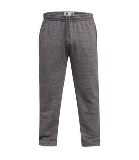 Duke Mens Kingsize Albert Open Hem Jogging Bottoms (Grey) - UTDC134