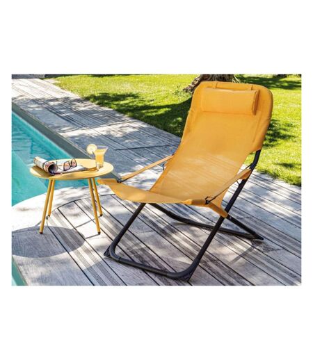 Chaise relax en acier et toile Easy