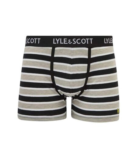 Pack Of 3  Mens Ethan Logo Boxer Shorts  Grey Lyle & Scott