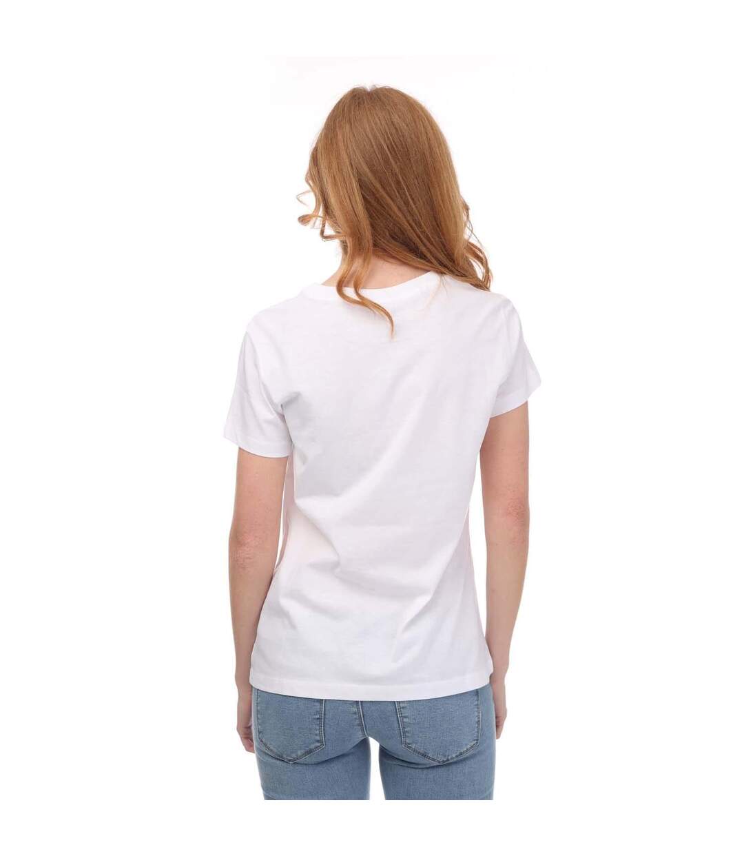 Womens/ladies Regular T-shirt White Armani-2