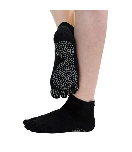 Anti-Slip Trainer Toe Socks - 1 Pack Yoga & Pilates Socks for Men and Women