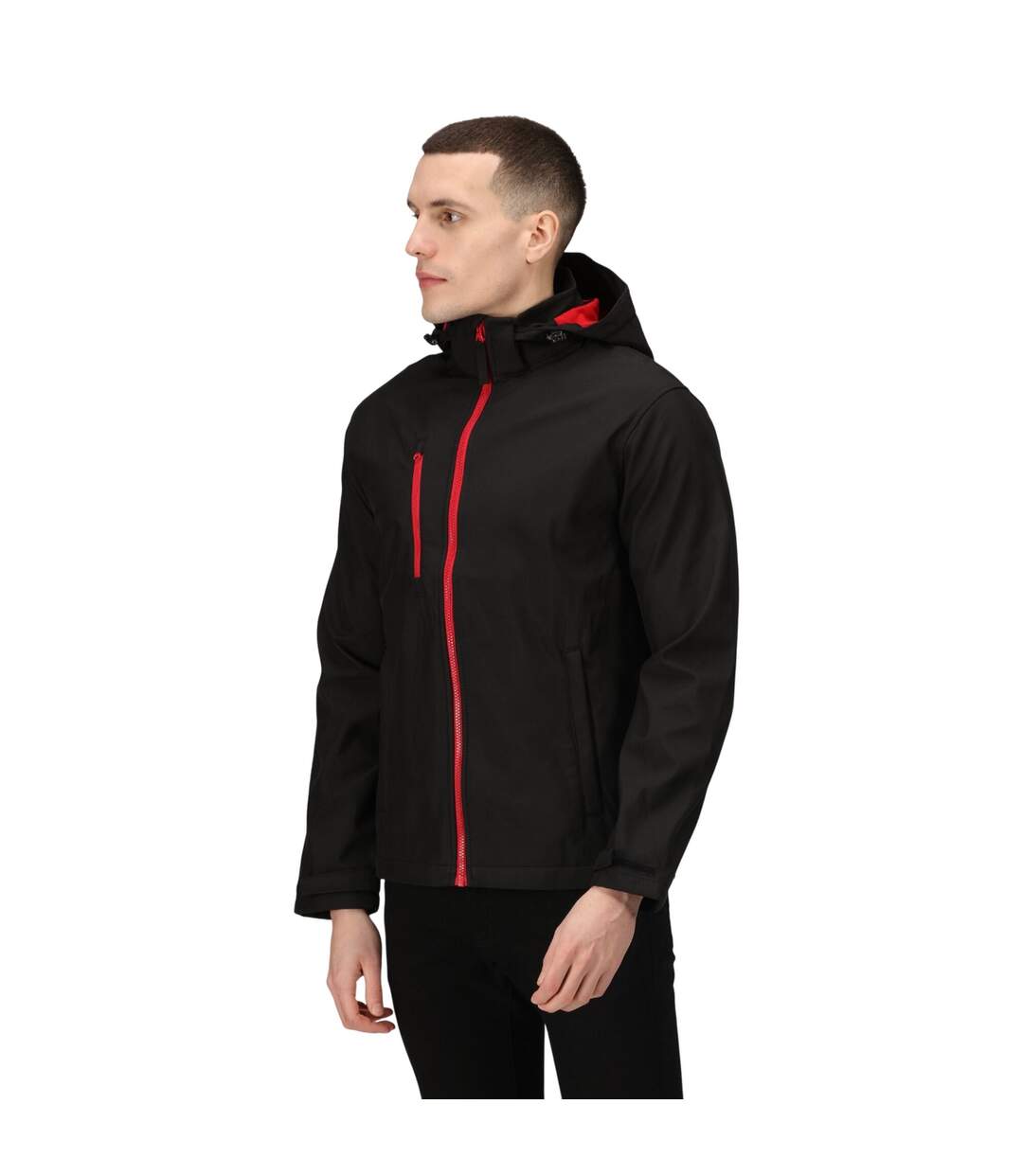Veste Softshell Venturer Homme Noir Rouge Regatta-1