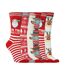 Ladies Festive Feet Christmas Novelty Socks-1