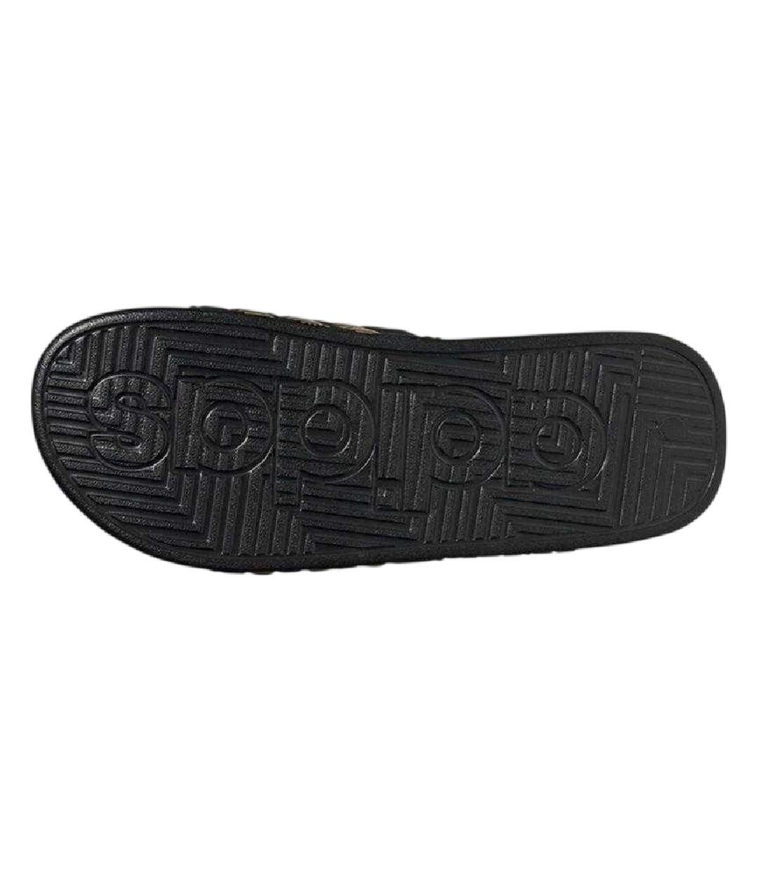 Claquettes Motif/style 3 Rayures Adissage Homme Noir Doré Adidas-3