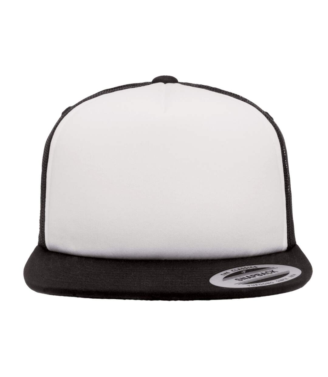 Casquette trucker blanc / noir Yupoong-1