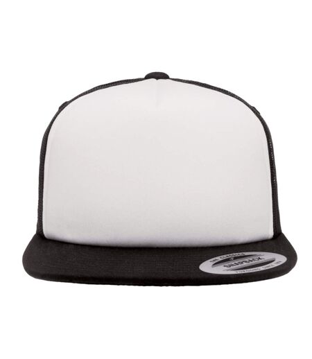 Casquette trucker blanc / noir Yupoong