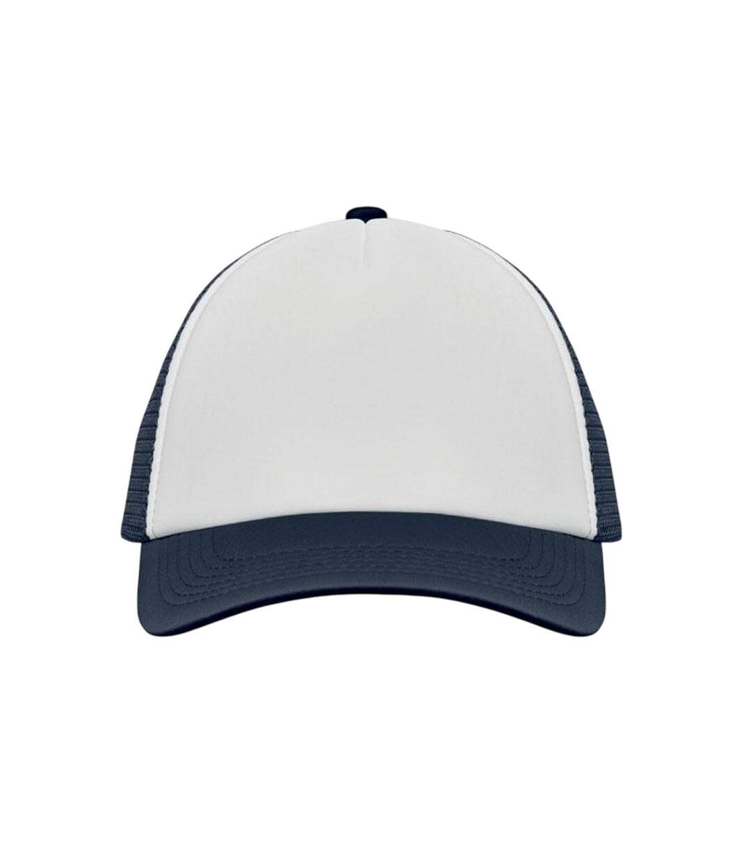 Bubble Trucker Cap White Dark Blue MidOcean-1
