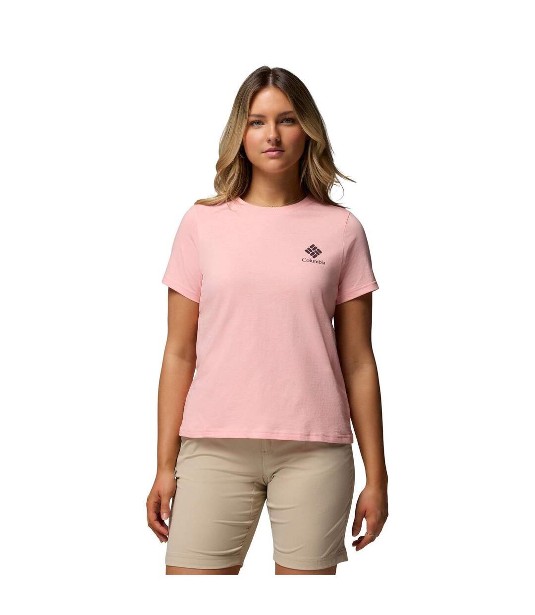 T-shirt Motif/style Logo Femme Noir Columbia-3