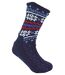Mens Winter Warm Christmas Fairisle Pattern Bootie Socks
