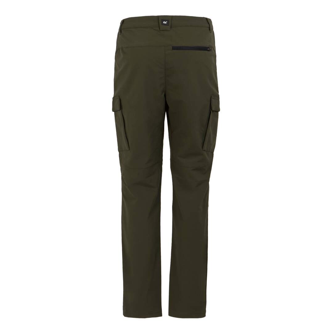 Pantalon à poches questra homme kaki foncé Regatta-2